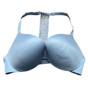 Victoria’s Secret So Obsessed Racerback Light Blue Push Up Bra (36C Large)